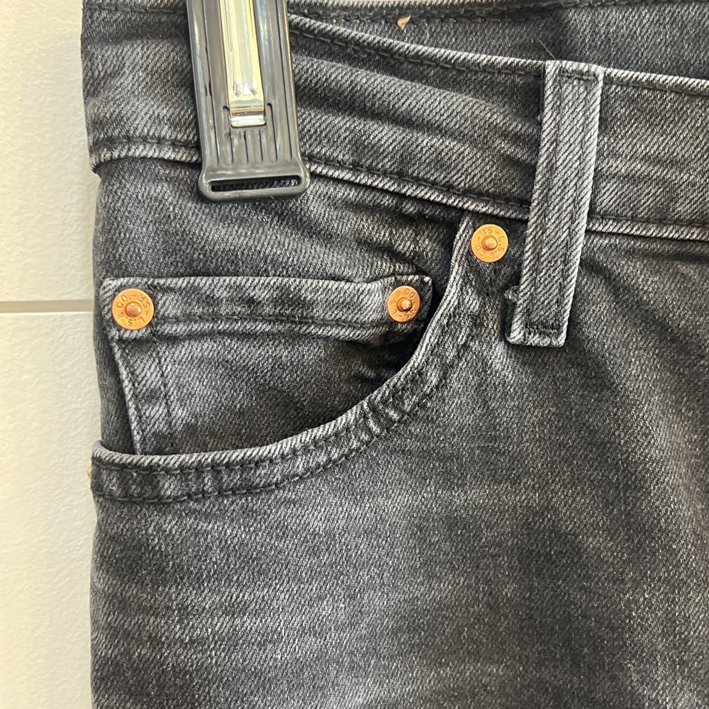Levis Ribcage Straight Ankle jeans Womens 28 measure 28.5X26 Button Fly denim - Picture 3 of 15